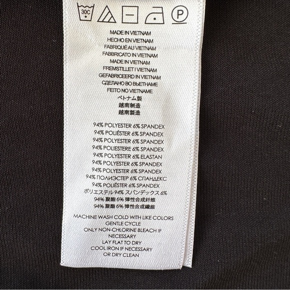 Michael Kors faux wrap midi  dress, sleeveless, v-neck, stretch jersey knit - Picture 16 of 16